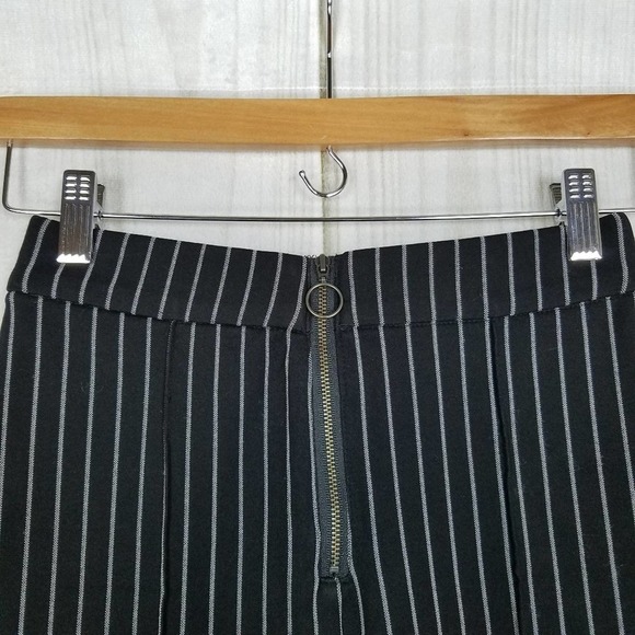Lovers + Friends Black Striped High Waist Biker Shorts - Picture 3 of 8